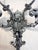 Metal Vintage Ornate Heavy Chrome Metal Wall Mount Wall Hook Hat Coat Hallway Rack For Sale - Image 7 of 8