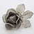 Vintage Italian Handmade Genuine Silver Filigree Rose Shaped Brooch, 1970s For Sale - Image 13 of 13