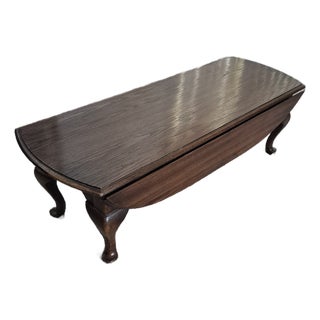 Late 20th Century Ethan Allen Style Drop Leaf Coffee Table For Sale