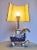 Textile Vintage Equestrian Porcelain Horse Lamp For Sale - Image 7 of 8