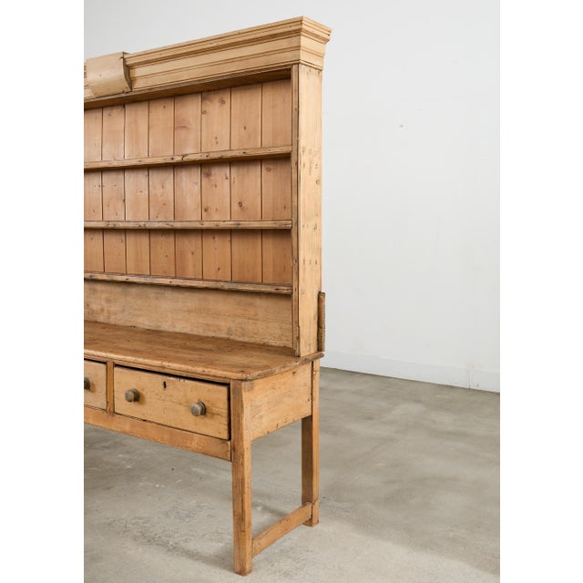 19th Century Country English Farmhouse Pine Kitchen Dresser For Sale - Image 16 of 18