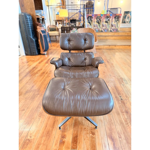 Mid-Century Modern 1970s Herman Miller Eames Chair and Ottoman For Sale - Image 3 of 11