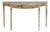 Chester 54 in. W Demilune Wood Traditional Console Table, Light Brown Burl For Sale