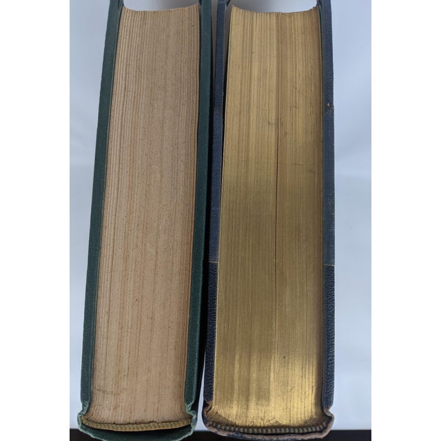 1926–1933 Pennsylvania History Books, Green & Navy Blue With Gilt, Set of 2 For Sale - Image 4 of 10