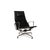 EA 124 Leather Armchair in Black with Rocking Function by Charles & Ray Eames for Vitra For Sale - Image 15 of 15