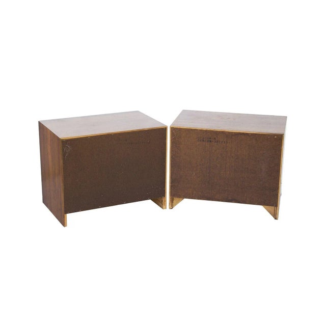 Midcentury Walnut Nightstands by Lane, Pair For Sale - Image 9 of 10