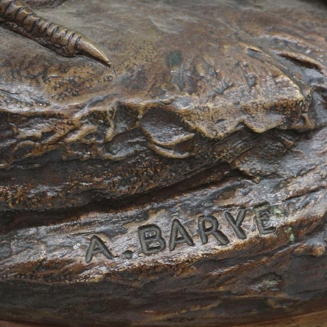 Strutting Bronze Cockerel by Alfred Barye For Sale - Image 9 of 11