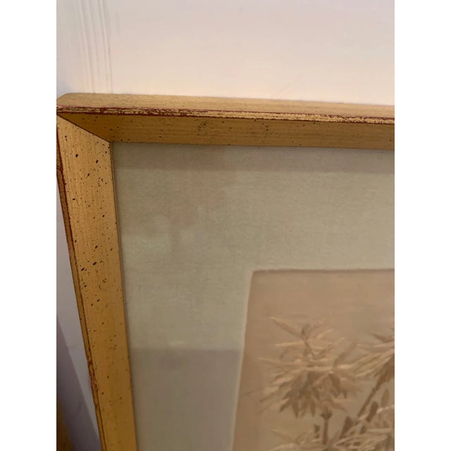 Textile Antique Framed Needlework of Herons - a Pair For Sale - Image 7 of 11