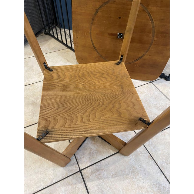 Scandinavian Style Wooden Side Table with Swivel Top, 1950s For Sale - Image 6 of 18