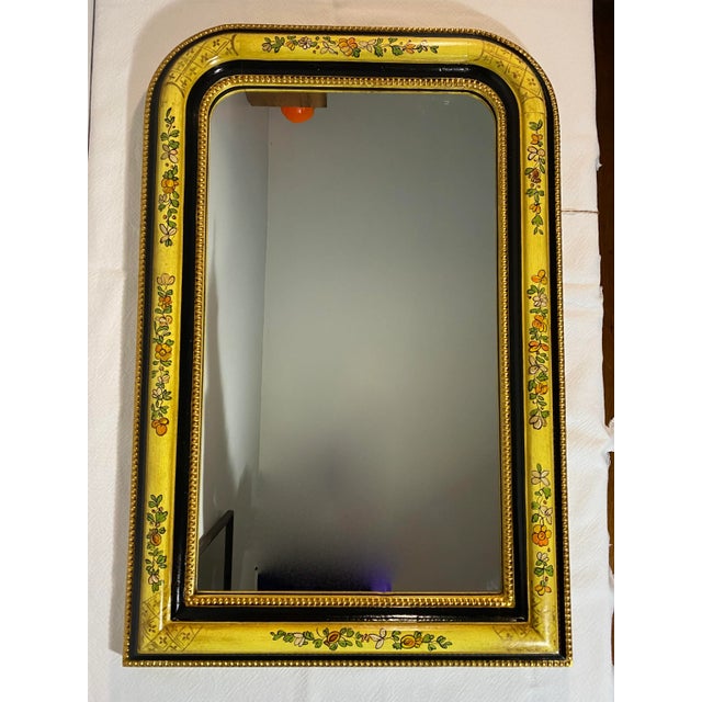 Vintage 1960's LaBarge Hand Painted Mirror For Sale - Image 11 of 11