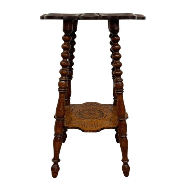 1950s Oak Western Star Side Table For Sale - Image 10 of 11