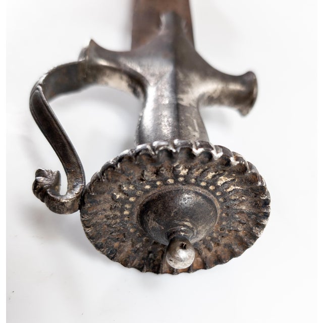 18th Century Indian Mughal Period Steel Tulwar Sword For Sale - Image 17 of 18