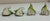 Vintage German Porcelain Flower Place Card Holders - Set of 9 For Sale - Image 10 of 11