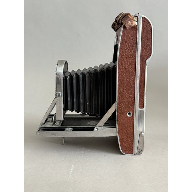 Silver Vintage Polaroid Land Camera Model 95 With Light Meter For Sale - Image 8 of 12