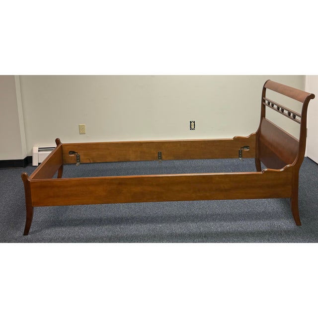 Neoclassical Vintage Neoclassical Cherry Twin Beds - A Pair For Sale - Image 3 of 11