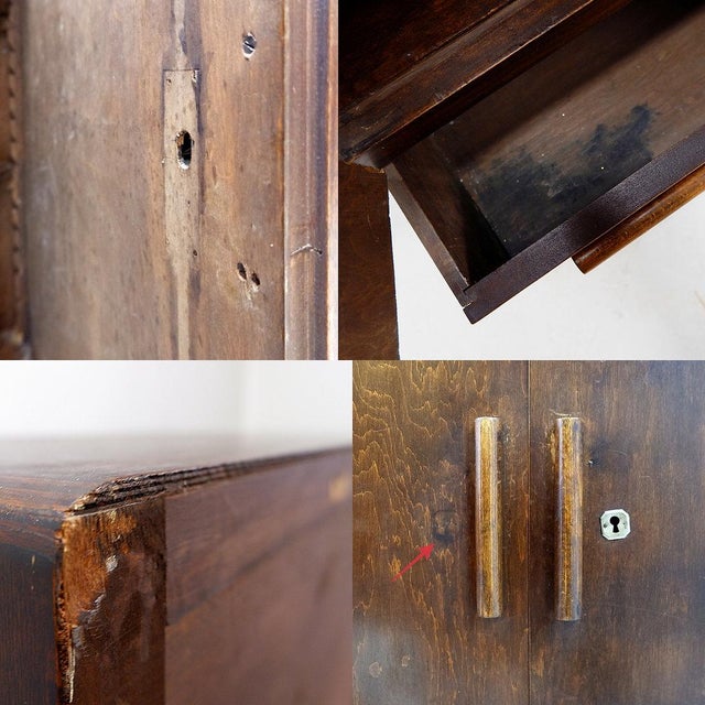 Vintage Art Deco Oak Cabinet, 1930s For Sale - Image 6 of 16