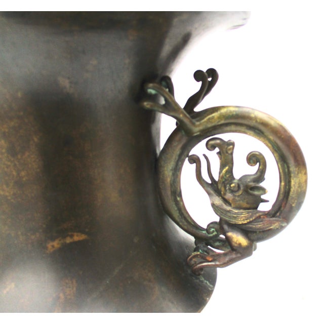 Japanese Japanese Archic Dragon Vase Edo Period For Sale - Image 3 of 10