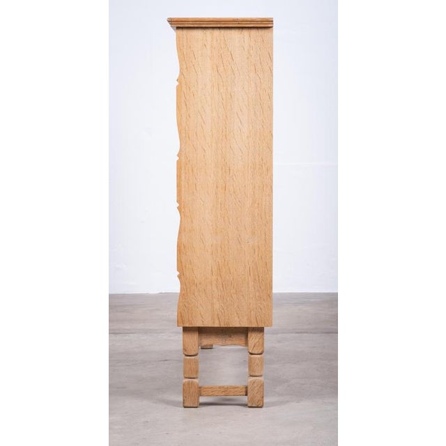 1970s Vintage Danish Brutalist Oak Bookcase, 1970s For Sale - Image 5 of 8