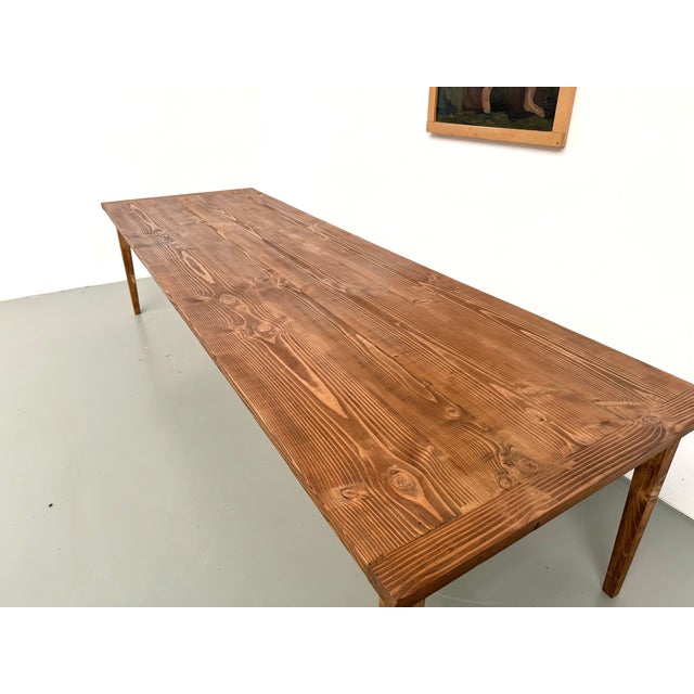 Vintage Farmhouse Table in Pine, 1970 For Sale - Image 15 of 18