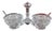 20th Century Cut-Decorated Model Double Crystal Salt Cellar from Baccarat, Set of 3 For Sale