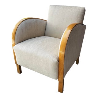 Early 20th Century Swedish Art Deco Club Chair For Sale