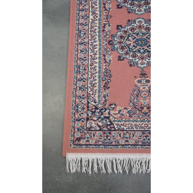 Subtle Runner Rug with Pink Shades For Sale - Image 3 of 8