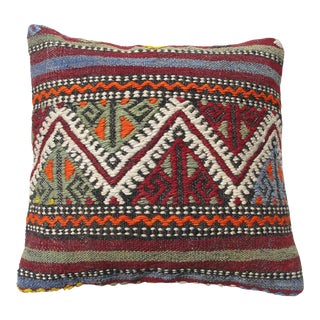 Vintage Kilim Rug Pillow Cover For Sale