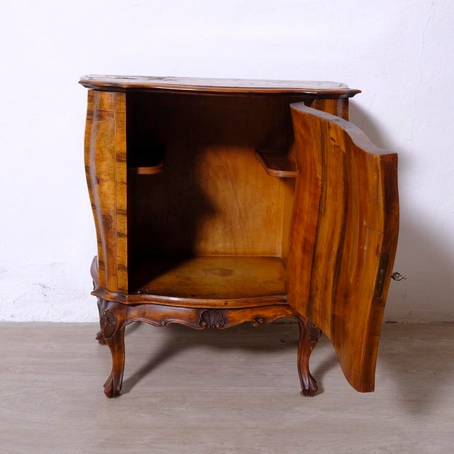 Small Mid-Century Baroque Style Bar Cabinet or Bedside Table, 1950s For Sale - Image 10 of 18