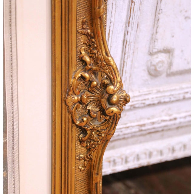 19th Century French Louis XV Engraving “Le Chiffre D’Amour" in Giltwood Frame For Sale - Image 9 of 13