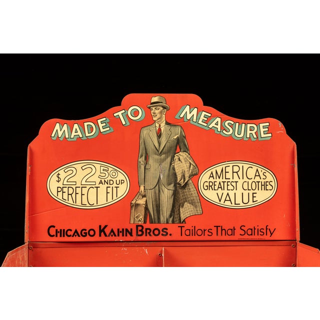 Metal Antique Kahn Bros. Point-of-Sale Garment Display For Sale - Image 7 of 10