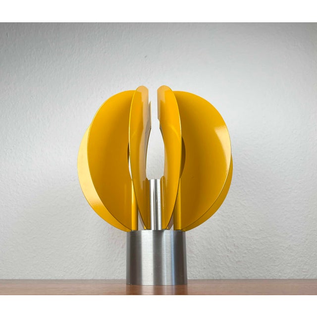 Mid-Century Modern Mid-Century Modern Space Age Italian Model Spicchio Table Lamp by Ezio Zanobini for T2, 1960s For Sale - Image 3 of 18