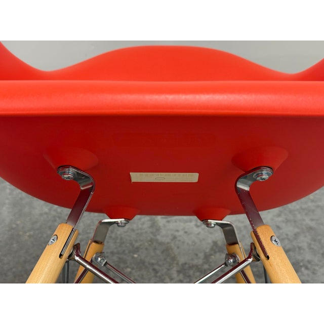 Charles + Ray Eames for Herman Miller Molded Plastic Armchairs, Pair For Sale - Image 12 of 12