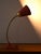 1950s table lamp with red lampshade and flexible brass arm. Thanks to the adjustable arm the light can be directed...