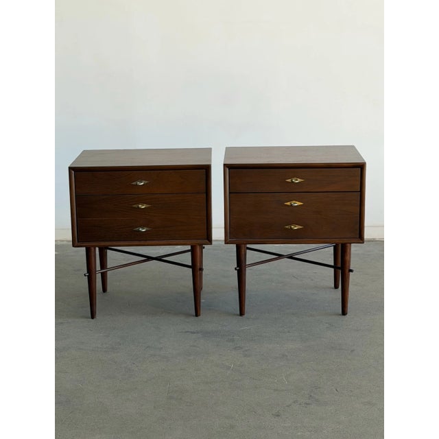 1960s Nightstands by American of Martinsville - Pair For Sale In Los Angeles - Image 6 of 11