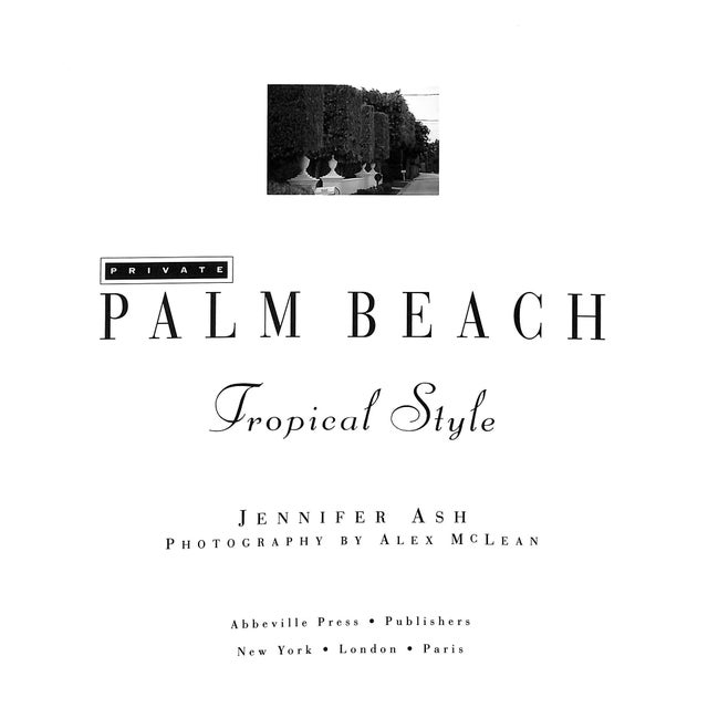 Traditional "Private Palm Beach: Tropical Style" 1992 Ash, Jennifer (Inscribed) For Sale - Image 3 of 6