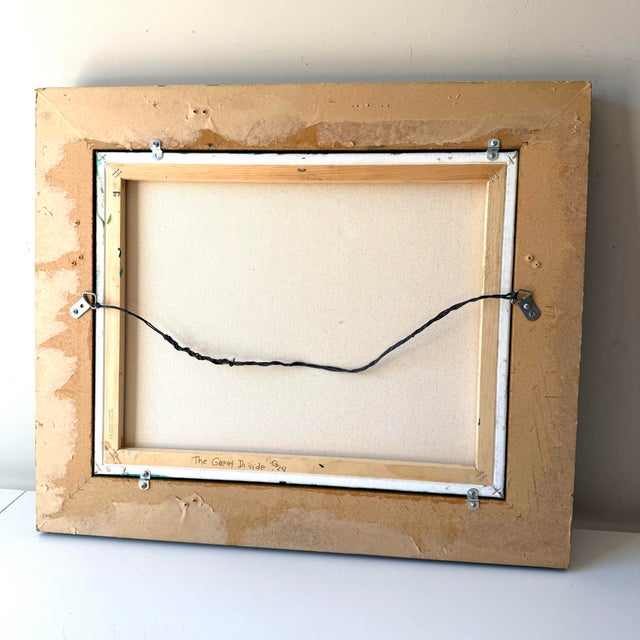 Textile Gilt Abstract Mixed Media Painting For Sale - Image 7 of 7