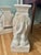 1960’s White Chinoiserie Elephant Garden Stools Large 21.5' - A Pair For Sale - Image 9 of 12