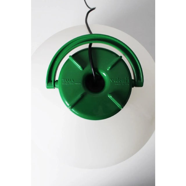 Forest Green Vintage Italian Tama Portable Lamp by Isao Hosoe for Valenti, 1975 For Sale - Image 8 of 12