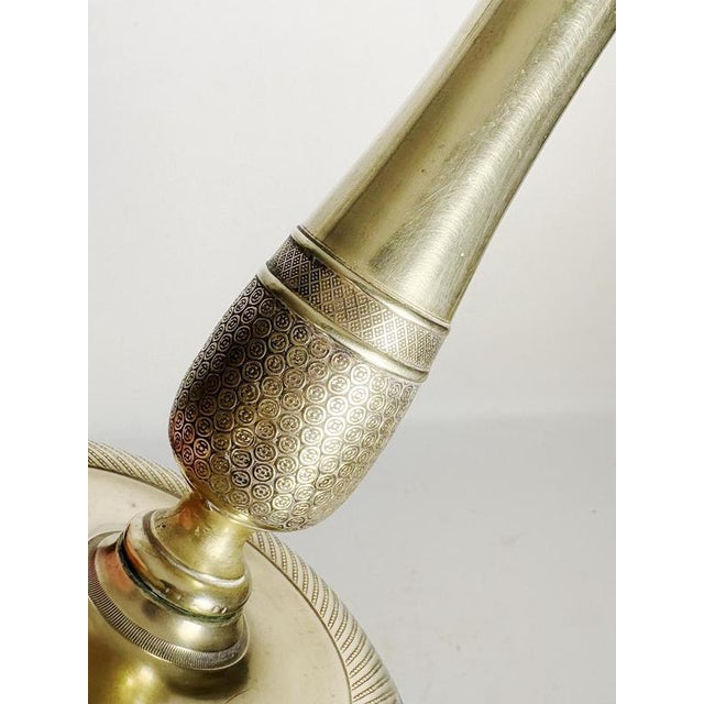 15th Century & Earlier Antique French Brass Candlesticks, 1800s, Set of 2 For Sale - Image 5 of 10