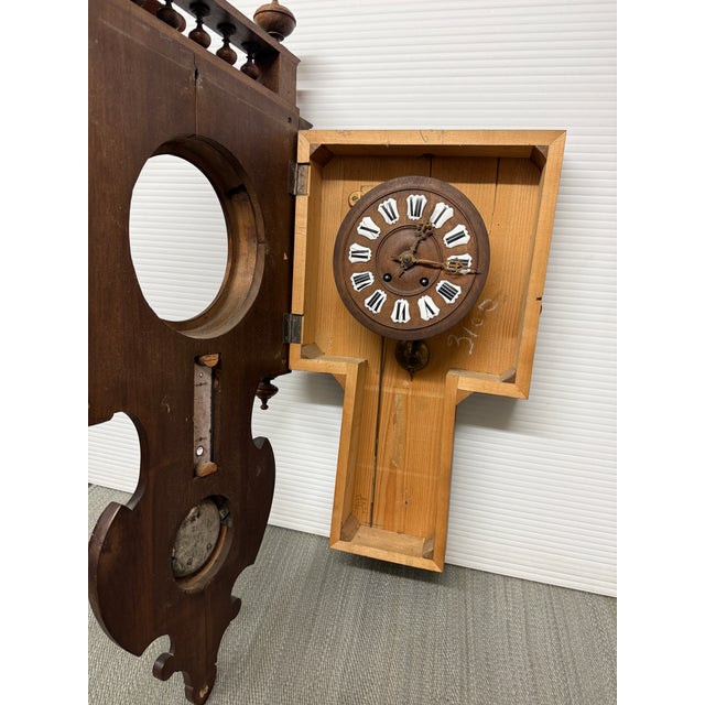 Black Forest Wall Clock With Barometer & Thermometer For Sale - Image 4 of 12