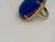 Huge 63 Ct Natural Cabochon Lapis Lazuli Ring in 14 Kt Yellow Gold, Estate For Sale - Image 16 of 18