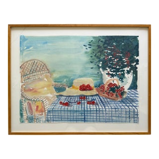 "Summer Garden" Limited Edition Serigraph by Patrick Livingstone For Sale