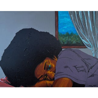 Let Me Be, Acrylic Painting on Canvas, 2026, Emmanuel Akolo For Sale
