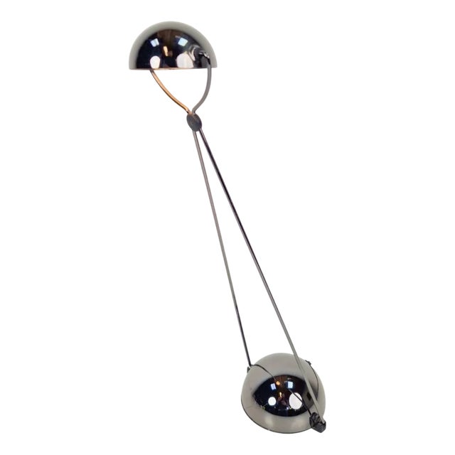 Vintage Silver Meridiana Desk Lamp by Paolo Piva for Stefano Cevoli, 1980s For Sale