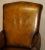 Pair of Antique Heavily Carved Hand Dyed Brown Leather Throne Armchairs For Sale - Image 18 of 18