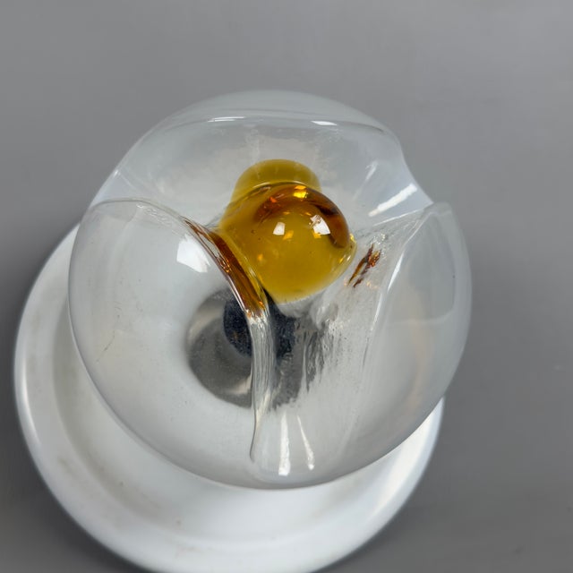 Space Age Murano Glass Sphere Ceiling Lamp from Mazzega, 1970s For Sale - Image 6 of 12
