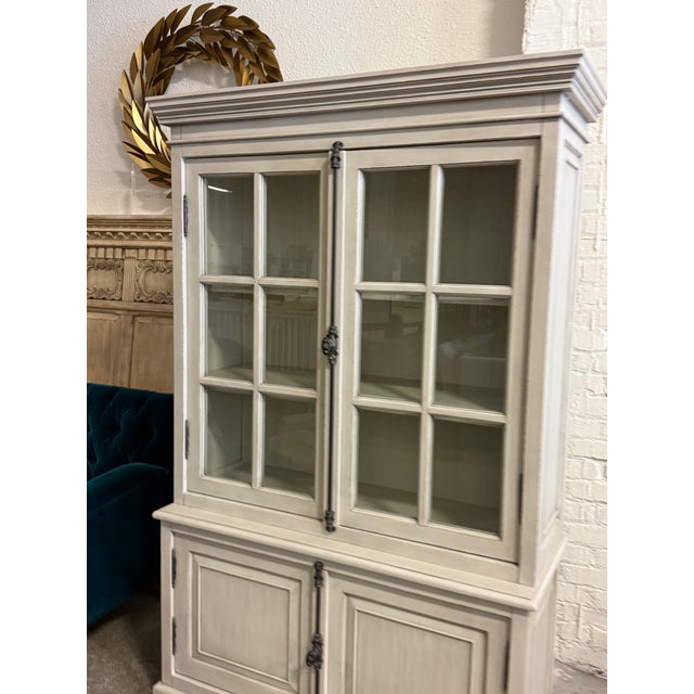 2000 - 2009 Restoration Hardware French Casement Two Piece Cabinet For Sale - Image 5 of 12
