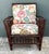 Vintage Stick Rattan Lounge Chair in Vintage Schumacher Paisley For Sale In West Palm - Image 6 of 12