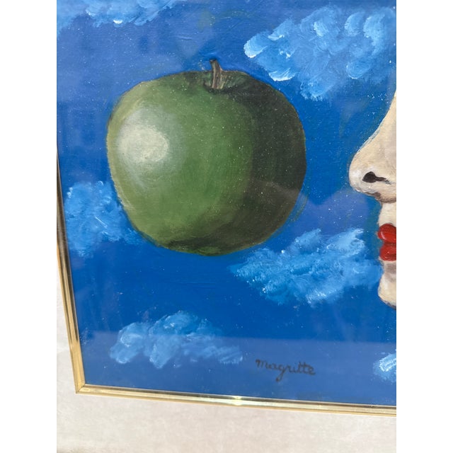 1960s 1960s Surrealist Abstract Painting After Magritte For Sale - Image 5 of 7