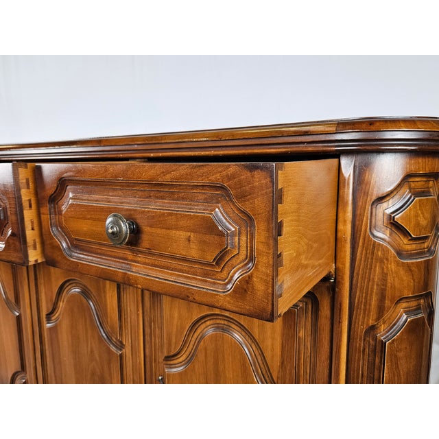 Large Wooden Sideboard with Six Doors and Six Drawers, 1960s For Sale - Image 12 of 18